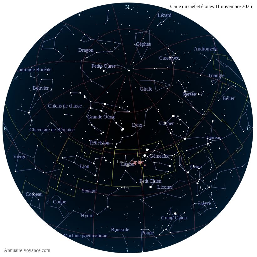 carte ciel 11-11-2025