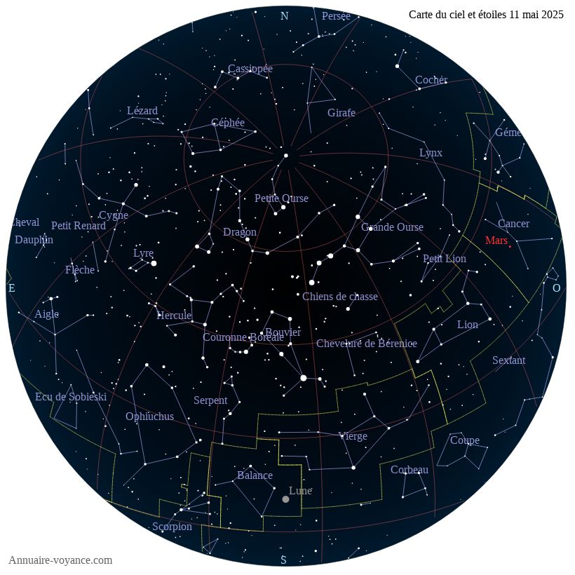 carte ciel 11-5-2025