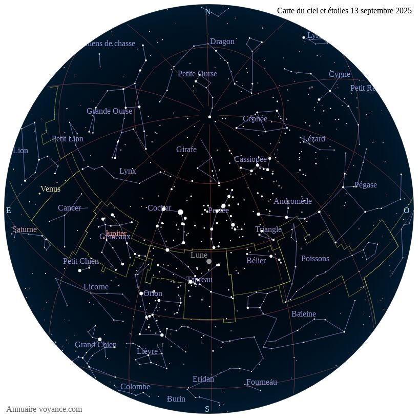 carte ciel 13-9-2025