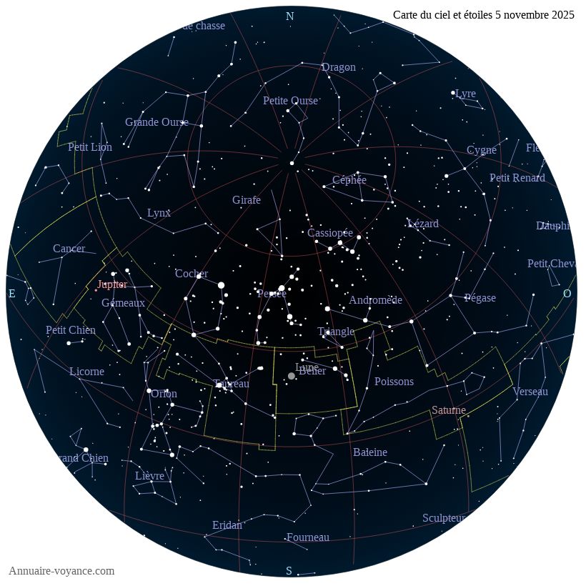 carte ciel 5-11-2025