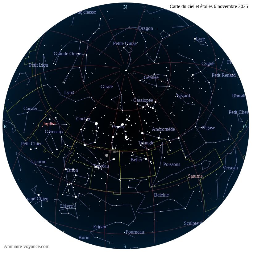 carte ciel 6-11-2025